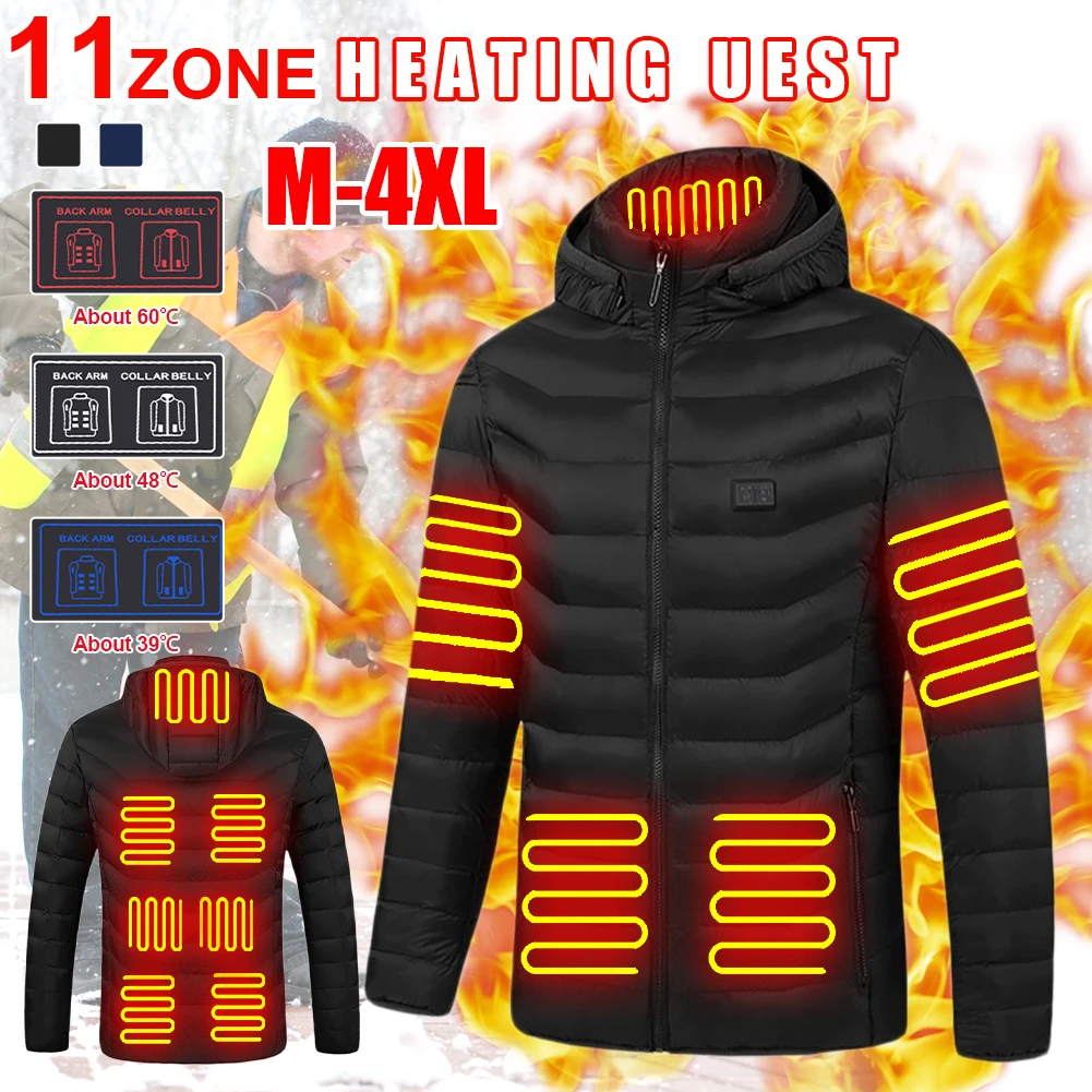 11 Areas Heated Jackets Men Women Winter Outdoor Electric Heating Jackets USB Charge Thermal Coat for Skiing Camping New Durable
11 Areas Heated Jackets Men Women Winter Outdoor Electric Heating Jackets USB Charge Thermal Coat for Skiing Camping New Durable