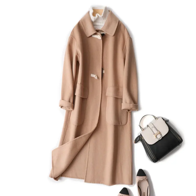 cashmere Spring size 100% coat Wool female long overcoat solid new autumn winters cloth coat warm camel jacket
cashmere Spring size 100% coat Wool female long overcoat solid new autumn winters cloth coat warm camel jacket