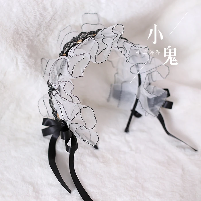 Japanese-style Black Lolita Hair Band Lolita Hair Bands White Lace Headdress KC Hair Accessories Dark KILL Headband
Japanese-style Black Lolita Hair Band Lolita Hair Bands White Lace Headdress KC Hair Accessories Dark KILL Headband