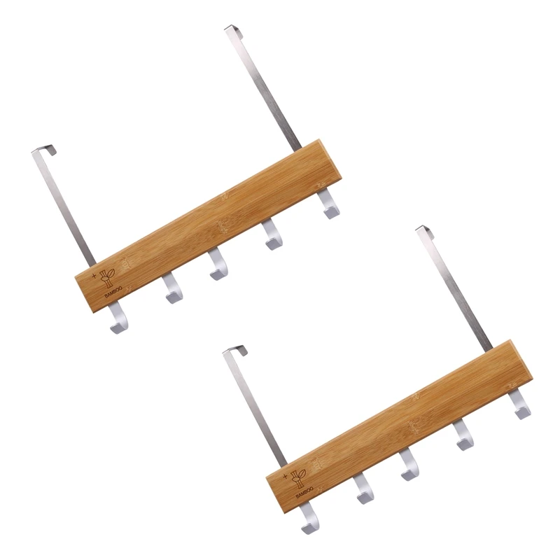 2X Over Door Hooks Multifunction Hanging Rack Wooden Coat Hanger Door Hook Rack Wall Hanging Rack
2X Over Door Hooks Multifunction Hanging Rack Wooden Coat Hanger Door Hook Rack Wall Hanging Rack