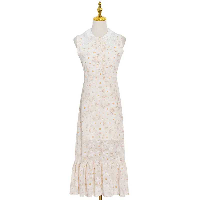 Ladies dress season floral hollow round neck hip slim long dress
Ladies dress season floral hollow round neck hip slim long dress