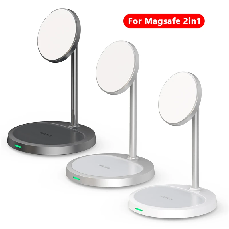 Магнитная Беспроводная зарядная станция 2 в 1 для iPhone12 12Pro Max 12Mini Magsafe 15 Вт, быстрое зарядное устройство для Apple
Магнитная Беспроводная зарядная станция 2 в 1 для iPhone12 12Pro Max 12Mini Magsafe 15 Вт, быстрое зарядное устройство для Apple
