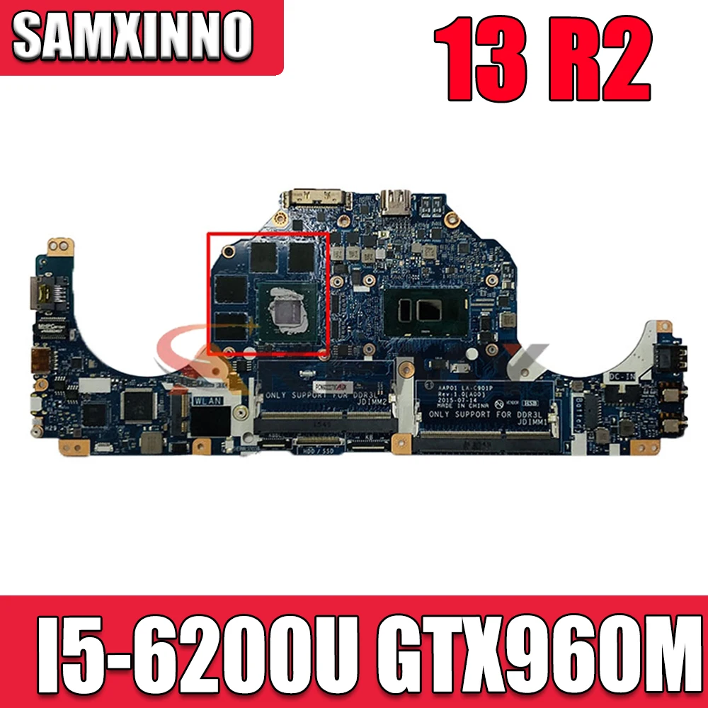 Материнская плата CN-0VC62V 0VC62V VC62V LA-C901P для ноутбука dell Alienware 13 R2 с I5-6200U GTX960M, 100% протестирована
Материнская плата CN-0VC62V 0VC62V VC62V LA-C901P для ноутбука dell Alienware 13 R2 с I5-6200U GTX960M, 100% протестирована