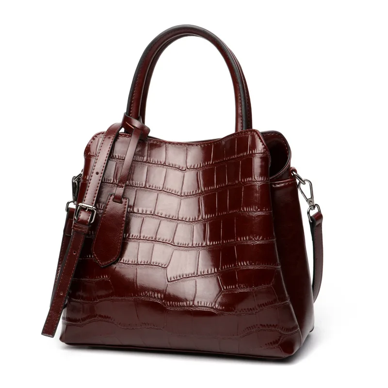 Women's Bag Large Capacity Casual Tote Bag Messenger Bag Handbag Oil Wax Genuine Leather Bag One Shoulder Crossbody Female Bag
Women's Bag Large Capacity Casual Tote Bag Messenger Bag Handbag Oil Wax Genuine Leather Bag One Shoulder Crossbody Female Bag