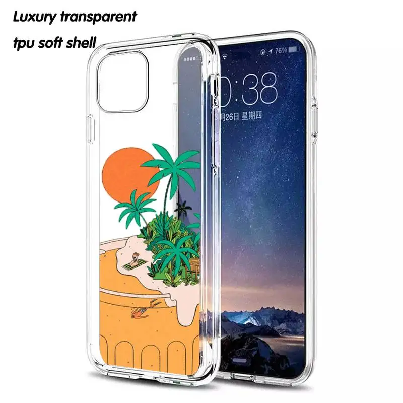 Cool Summer Phone Case Soft Clear Case for iPhone 12 Pro 11 Pro Max XS XR 8 7 6s Plus 11Pro 7Plus 8Plus
Cool Summer Phone Case Soft Clear Case for iPhone 12 Pro 11 Pro Max XS XR 8 7 6s Plus 11Pro 7Plus 8Plus