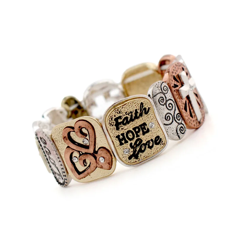Ins Vintage Engraved Flower Faith Love Hope Letters Elastic Bracelets Bohemia Women Party Hiphop Rock Religious Jewelry
Ins Vintage Engraved Flower Faith Love Hope Letters Elastic Bracelets Bohemia Women Party Hiphop Rock Religious Jewelry