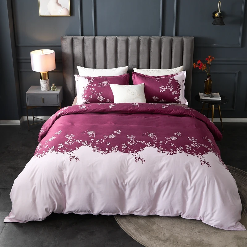 Simple Floral Print Bedding Set Coupe Bed Quilt Cover Pillowcase Nordic Duver Cover Sets Single Double Full 200x230 Bedclothes
Simple Floral Print Bedding Set Coupe Bed Quilt Cover Pillowcase Nordic Duver Cover Sets Single Double Full 200x230 Bedclothes