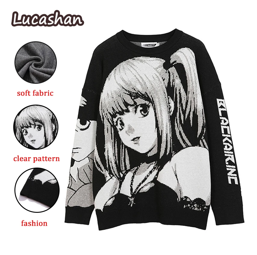 Аниме свитер тетрадь смерти Death Note Misa Amane Костюмы для косплея Вязаный свитер Harajuku Топы Униформа Хип-хоп Уличная одежда Мужчины Женщины Толст...
Аниме свитер тетрадь смерти Death Note Misa Amane Костюмы для косплея Вязаный свитер Harajuku Топы Униформа Хип-хоп Уличная одежда Мужчины Женщины Толст...