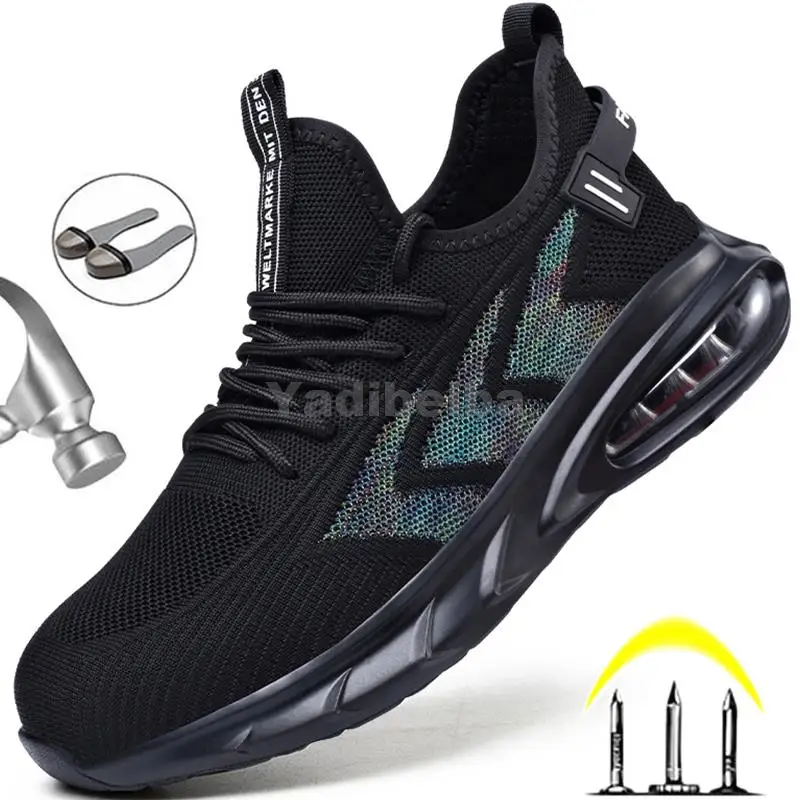 Air Cushion Work Sneakers Breathable Safety Shoes Men Women Work Shoes Anti-smashing Safety Work Boots Steel Toe Industrial Shoe
Air Cushion Work Sneakers Breathable Safety Shoes Men Women Work Shoes Anti-smashing Safety Work Boots Steel Toe Industrial Shoe