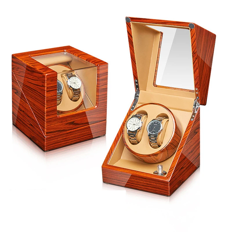 2 Watches Zingana Wood Baking Winder for automatic watches watch box automatic winder storage display case box
2 Watches Zingana Wood Baking Winder for automatic watches watch box automatic winder storage display case box