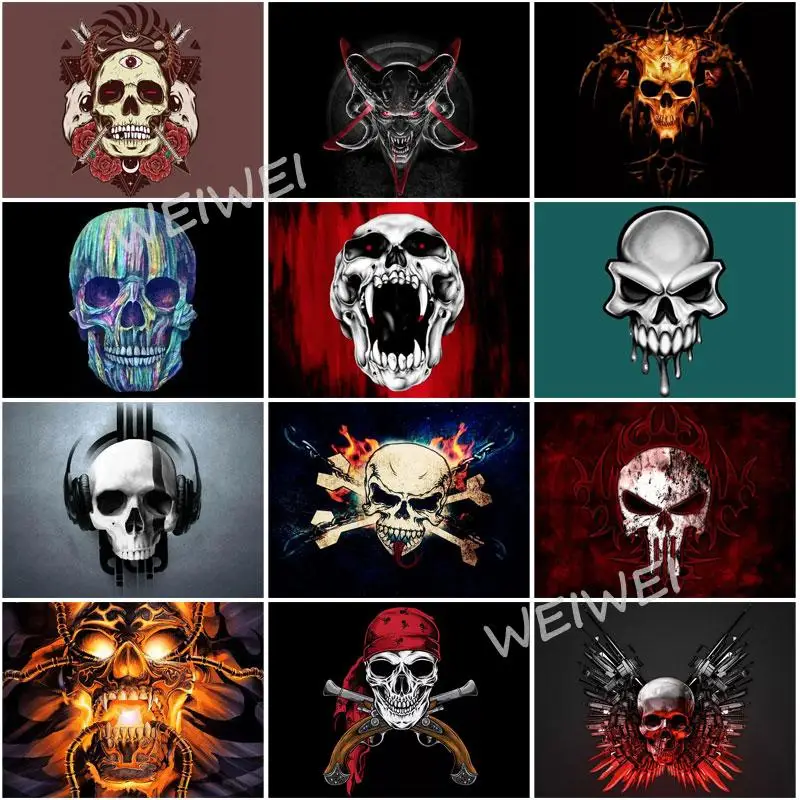 Diy Diamond Painting Terrible Skull Mosaic Picture Diamond Embroidery Full Square Round Drill Cross Stitch Home Decoration
Diy Diamond Painting Terrible Skull Mosaic Picture Diamond Embroidery Full Square Round Drill Cross Stitch Home Decoration