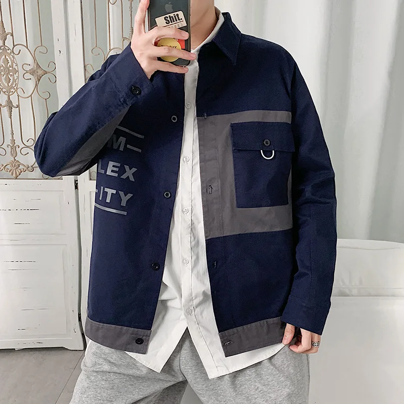 Men's Spring Casual Jacket Loose Go All Clothing Punk Fashion Cargo Jacket Light Cotton Jacket Men's Tri-Color M-3L Optional
Men's Spring Casual Jacket Loose Go All Clothing Punk Fashion Cargo Jacket Light Cotton Jacket Men's Tri-Color M-3L Optional