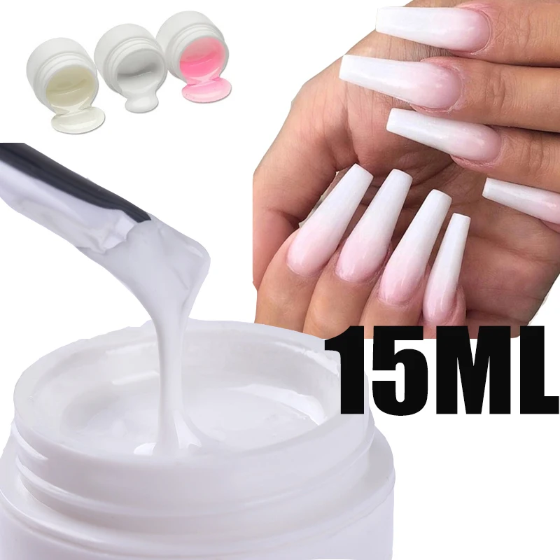 Nail Art Phototherapy Gel 15ml Quick Building Pink White Clear UV Gel 3D Acrylic Powder Nail Extension Glue Nail Art Accessory
Nail Art Phototherapy Gel 15ml Quick Building Pink White Clear UV Gel 3D Acrylic Powder Nail Extension Glue Nail Art Accessory