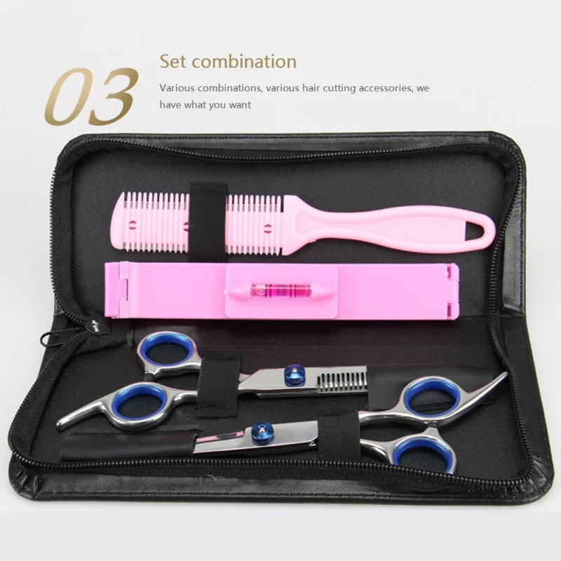 For Fine Haircut 7-piece Set Shear Stainless Steel Thinning Scissor Set Hair Scissors Hairdressing Salon Thinning Bangs
For Fine Haircut 7-piece Set Shear Stainless Steel Thinning Scissor Set Hair Scissors Hairdressing Salon Thinning Bangs