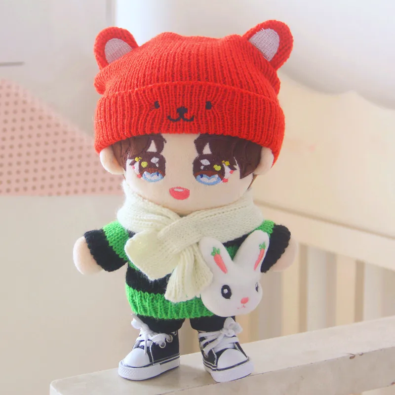 1PCS New Arrival Cute Bear Clothing Knitted Sweater Hat Pants for EXO Doll 20cm Handmade Doll Clothes DollS Accessories Gift
1PCS New Arrival Cute Bear Clothing Knitted Sweater Hat Pants for EXO Doll 20cm Handmade Doll Clothes DollS Accessories Gift
