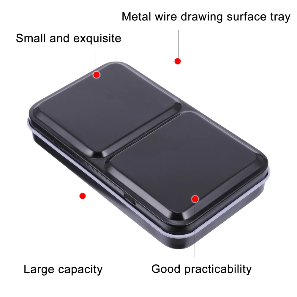 1 Set Empty Watercolor Storage Tray Portable Paint Boxes for School Camp (Black)
1 Set Empty Watercolor Storage Tray Portable Paint Boxes for School Camp (Black)