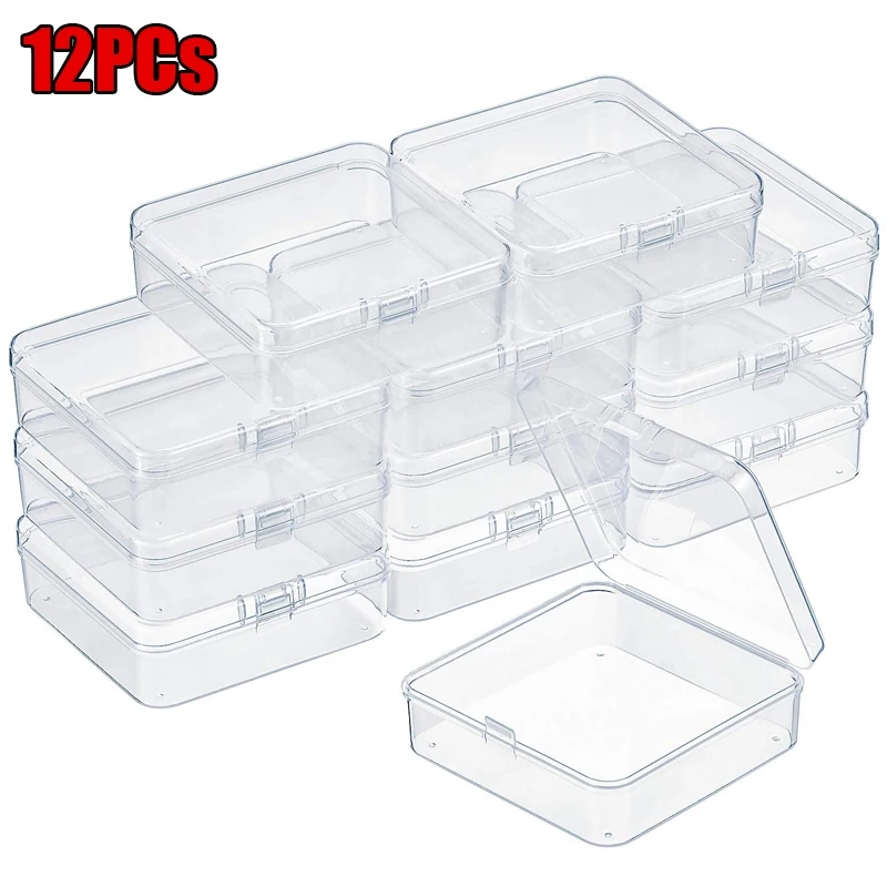 12Pcs Square Plastic Storage Box Jewelry Container Transparent Square Box Case Container for Jewelry Beads Earrings 4.3*4.3*2cm
12Pcs Square Plastic Storage Box Jewelry Container Transparent Square Box Case Container for Jewelry Beads Earrings 4.3*4.3*2cm