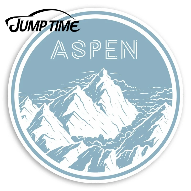 Виниловый стикер Jump Time Aspen America s Mountain USA Лыжная наклейка багажная на окна