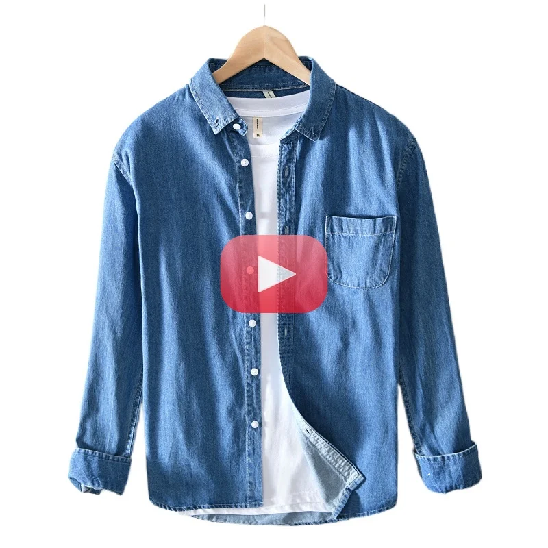Spring New Men's Casual Denim Shirt 3 Colors long sleeve cotton Slim Fit Cowboy shirt Male Tops Brand Clothes
Spring New Men's Casual Denim Shirt 3 Colors long sleeve cotton Slim Fit Cowboy shirt Male Tops Brand Clothes