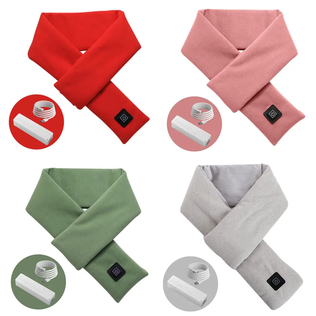 Winter Heated Scarf Adjustable 3-level Temperature USB Heating Scarf Couple Scarf Neckerchief Cotton Scarves Shawl Neck Warmer
Winter Heated Scarf Adjustable 3-level Temperature USB Heating Scarf Couple Scarf Neckerchief Cotton Scarves Shawl Neck Warmer
