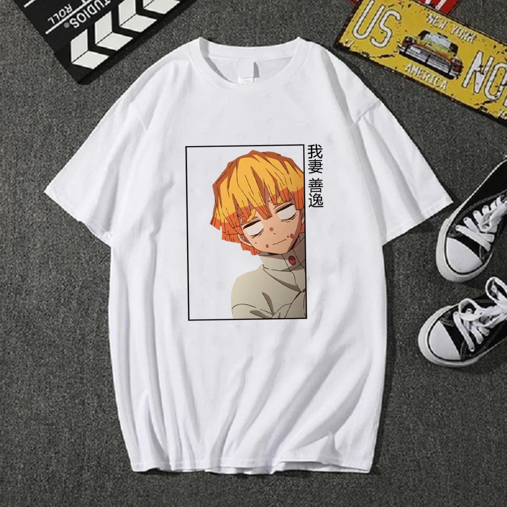 I Harajuku Kawaii Demon Slayer футболка для женщин Agatsuma Zenitsu футболка смешная мультяшная футболка Милая Аниме Топ Женская футболка
I Harajuku Kawaii Demon Slayer футболка для женщин Agatsuma Zenitsu футболка смешная мультяшная футболка Милая Аниме Топ Женская футболка