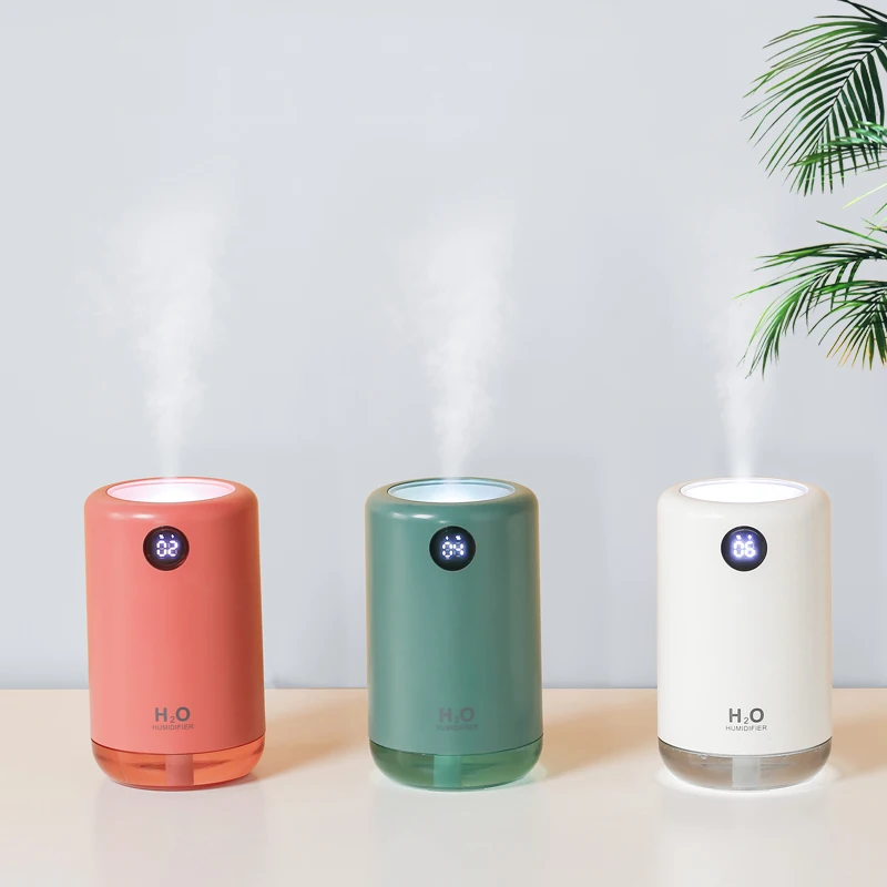 500ml portable humidifier USB charging with battery ultrasonic atomizer with light and power display air humidifier
500ml portable humidifier USB charging with battery ultrasonic atomizer with light and power display air humidifier