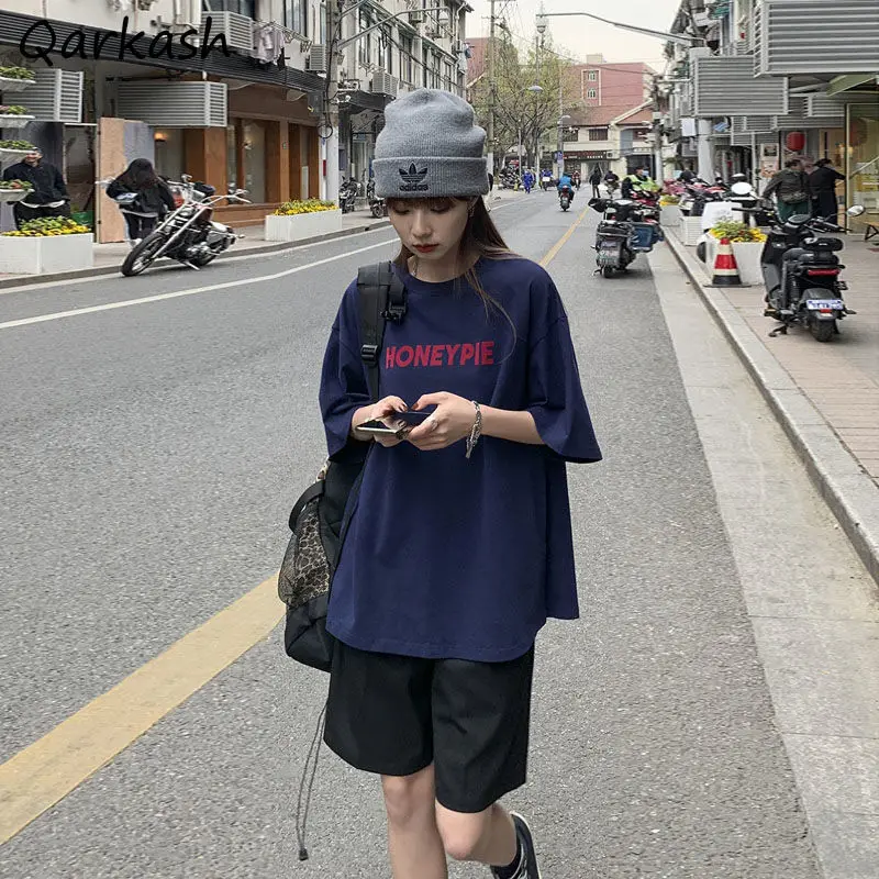 T-shirts Women Straight Design Fashion Ulzzang Simple Basic Letter Tops Mujer 2021 Summer Teens O-Neck Ins Classic Tees College
T-shirts Women Straight Design Fashion Ulzzang Simple Basic Letter Tops Mujer 2021 Summer Teens O-Neck Ins Classic Tees College