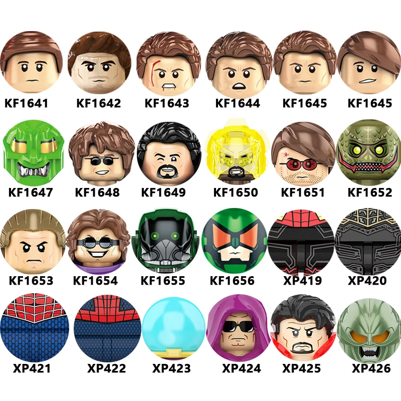 No Way Home Movies Series Building Blocks Mini Action Villain Figure Kids Toys For Children Action Figures Head Bricks KF6154
No Way Home Movies Series Building Blocks Mini Action Villain Figure Kids Toys For Children Action Figures Head Bricks KF6154