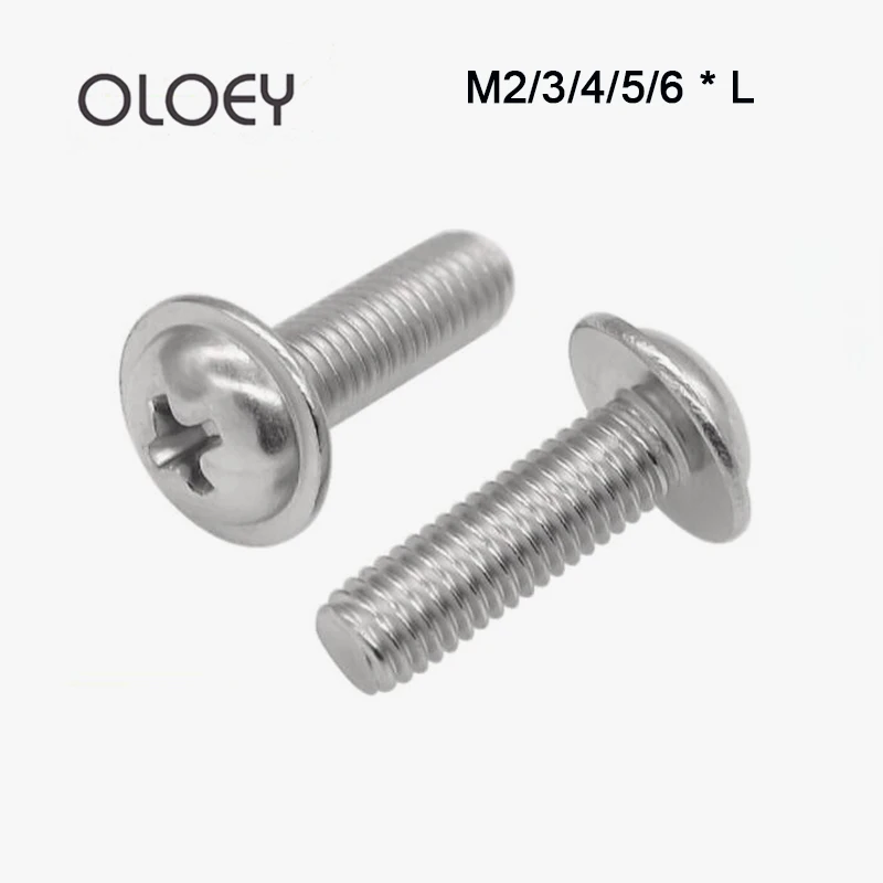Cross Round Head 20/40PCS 304 Stainless Steel M2 M3 M4 M5 M6 * L With Cushioned Screw With Corrosion Resistance And High Quality
Cross Round Head 20/40PCS 304 Stainless Steel M2 M3 M4 M5 M6 * L With Cushioned Screw With Corrosion Resistance And High Quality