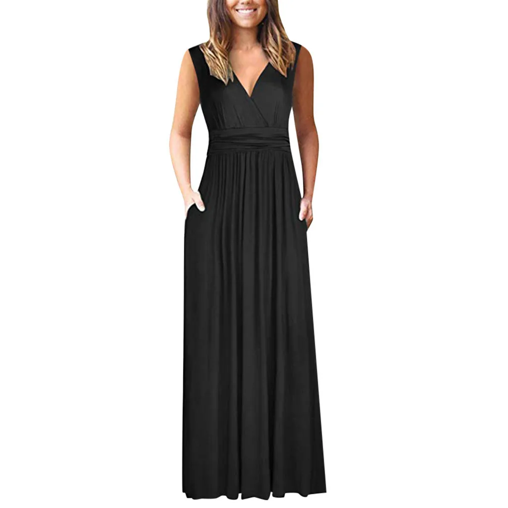 Shangmai century 2020 new women's sleeveless solid color beach skirt pocket skirt
Shangmai century 2020 new women's sleeveless solid color beach skirt pocket skirt