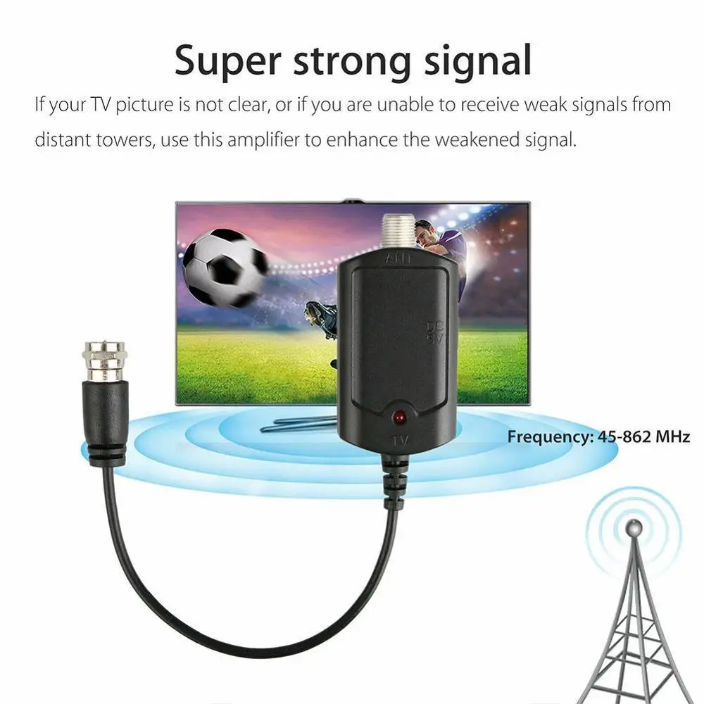 Hot 2020 HDTV Antenna Amplifier Signal Booster TV High UHF Indoor VHF Channel Boost Gain Z0K4
Hot 2020 HDTV Antenna Amplifier Signal Booster TV High UHF Indoor VHF Channel Boost Gain Z0K4