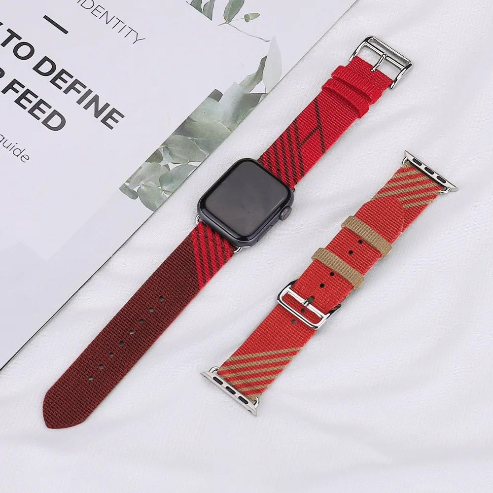 Nylon woven business fashion strap for Iwatch 654321 SE Apple smart multicolor watch bands 38mm 40mm 42mm 44mm
Nylon woven business fashion strap for Iwatch 654321 SE Apple smart multicolor watch bands 38mm 40mm 42mm 44mm