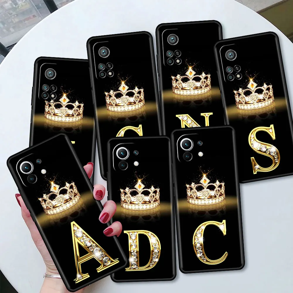 Soft Case for Xiaomi Mi Poco X3 NFC M3 10T Pro 11 9 9T 11 CC9 CC9E Note 10 A2 Lite Tpu Phone Coque Diamond Crown Letter
Soft Case for Xiaomi Mi Poco X3 NFC M3 10T Pro 11 9 9T 11 CC9 CC9E Note 10 A2 Lite Tpu Phone Coque Diamond Crown Letter