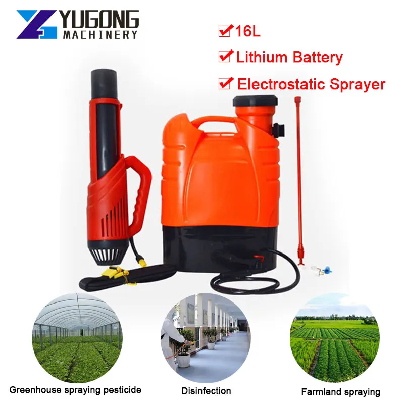 Portable ULV Battery Electrostatic Agricultural Sprayer Knapsack Cordless Backpack Electrostatic Sprayer Fogger Mist Atomizer
Portable ULV Battery Electrostatic Agricultural Sprayer Knapsack Cordless Backpack Electrostatic Sprayer Fogger Mist Atomizer