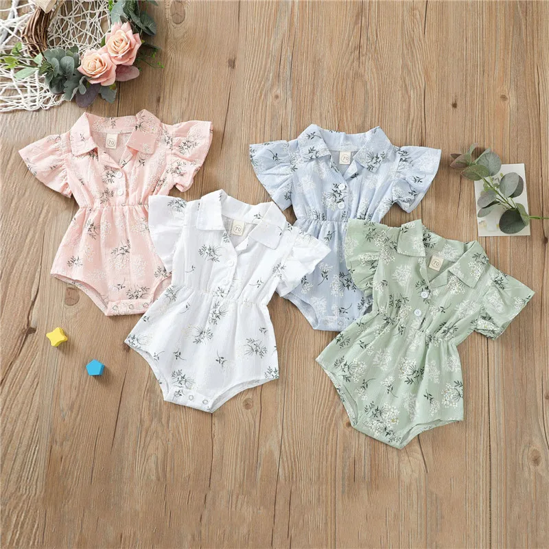Baby Girls Casual Romper Leaves Floral Printed Pattern Short Sleeve Bodysuits Sunset Newborn Clothing
Baby Girls Casual Romper Leaves Floral Printed Pattern Short Sleeve Bodysuits Sunset Newborn Clothing