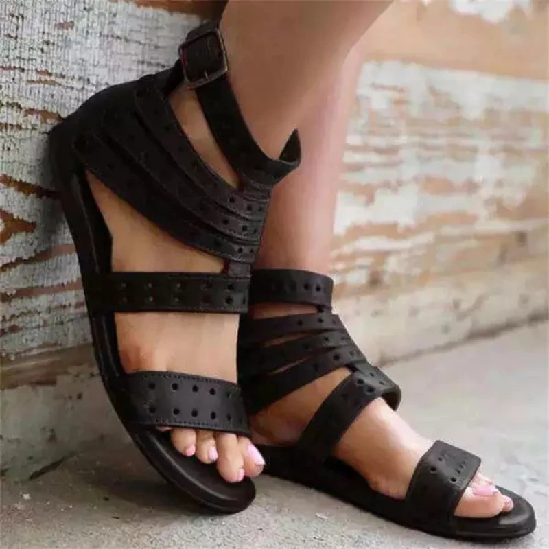 2021 Summer Women's New Fashion PU Leather Roman Flat Heel Rivet Sandals Comfortabl classic Soft Soled Beach Shoes KM227
2021 Summer Women's New Fashion PU Leather Roman Flat Heel Rivet Sandals Comfortabl classic Soft Soled Beach Shoes KM227