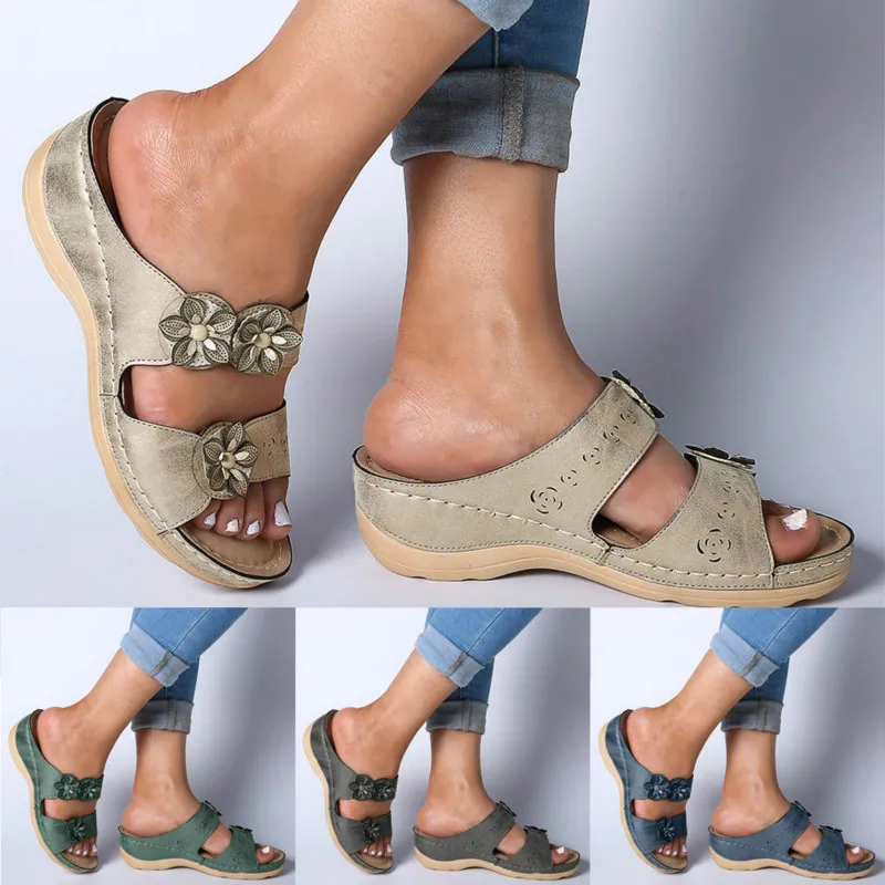 Women Shoes Summer Open Toe Comfy Slippers Super Soft Thick Bottom Low Heels Shoes Comfortable Walking Cusion Slipper Plus Size
Women Shoes Summer Open Toe Comfy Slippers Super Soft Thick Bottom Low Heels Shoes Comfortable Walking Cusion Slipper Plus Size