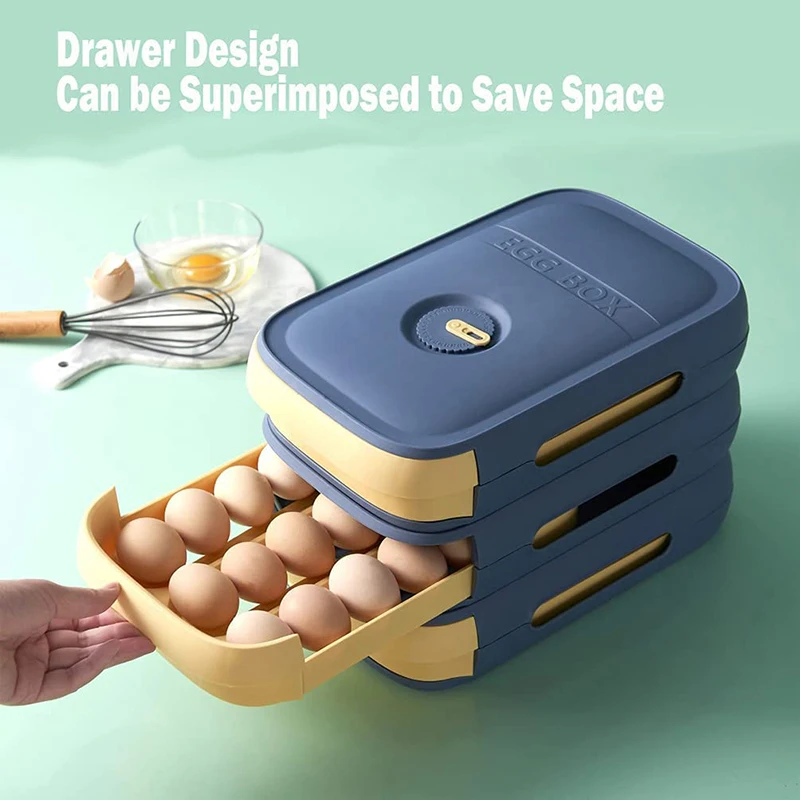 Egg Holder Organizer Refrigerator Kitchen Egg Keep Sorting Storage Box Egg Drawer Fridge Egg Tray Handle Stackable Egg Cabinet
Egg Holder Organizer Refrigerator Kitchen Egg Keep Sorting Storage Box Egg Drawer Fridge Egg Tray Handle Stackable Egg Cabinet