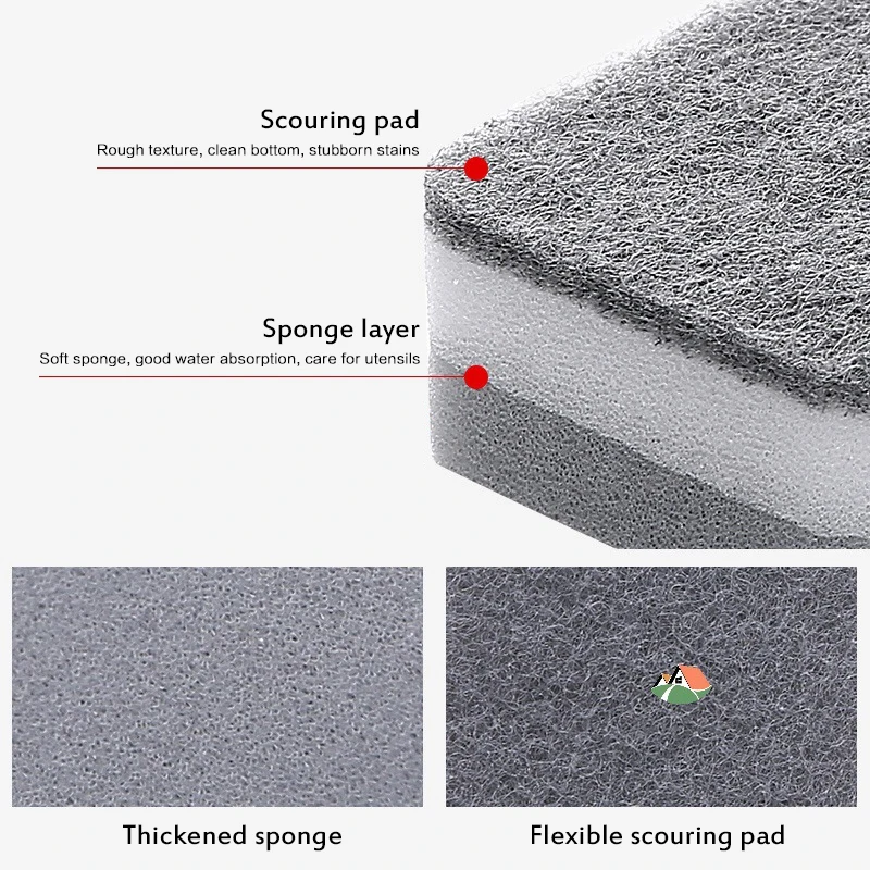 5pcs/set Scouring Pad High-density Sponge Scouring Pad Kitchen Cleaning Cloth Dishwashing Brush Cleaning Sponge
5pcs/set Scouring Pad High-density Sponge Scouring Pad Kitchen Cleaning Cloth Dishwashing Brush Cleaning Sponge