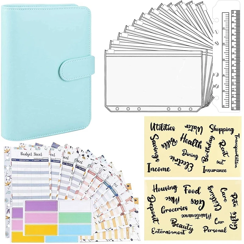 A6 PU Notebook Binder And 12 Envelopes System Budget Planning Organizer Binder Budget Money Cash Envelope
A6 PU Notebook Binder And 12 Envelopes System Budget Planning Organizer Binder Budget Money Cash Envelope