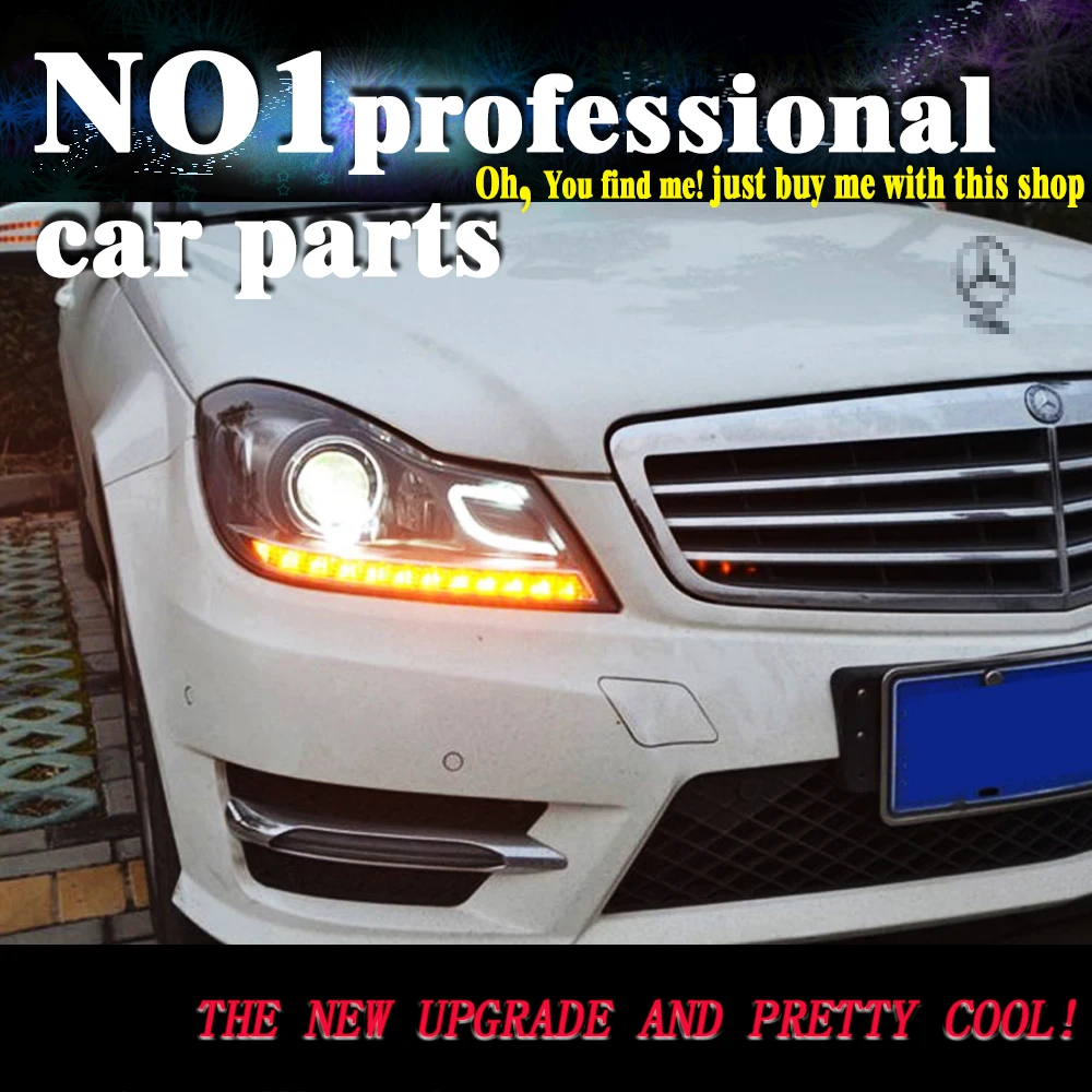 car accessories for Benz W204 headlights 2011-2013 C180 C200 C260 led headlight led drl H7 hid Bi-Xenon Lens low beam
car accessories for Benz W204 headlights 2011-2013 C180 C200 C260 led headlight led drl H7 hid Bi-Xenon Lens low beam