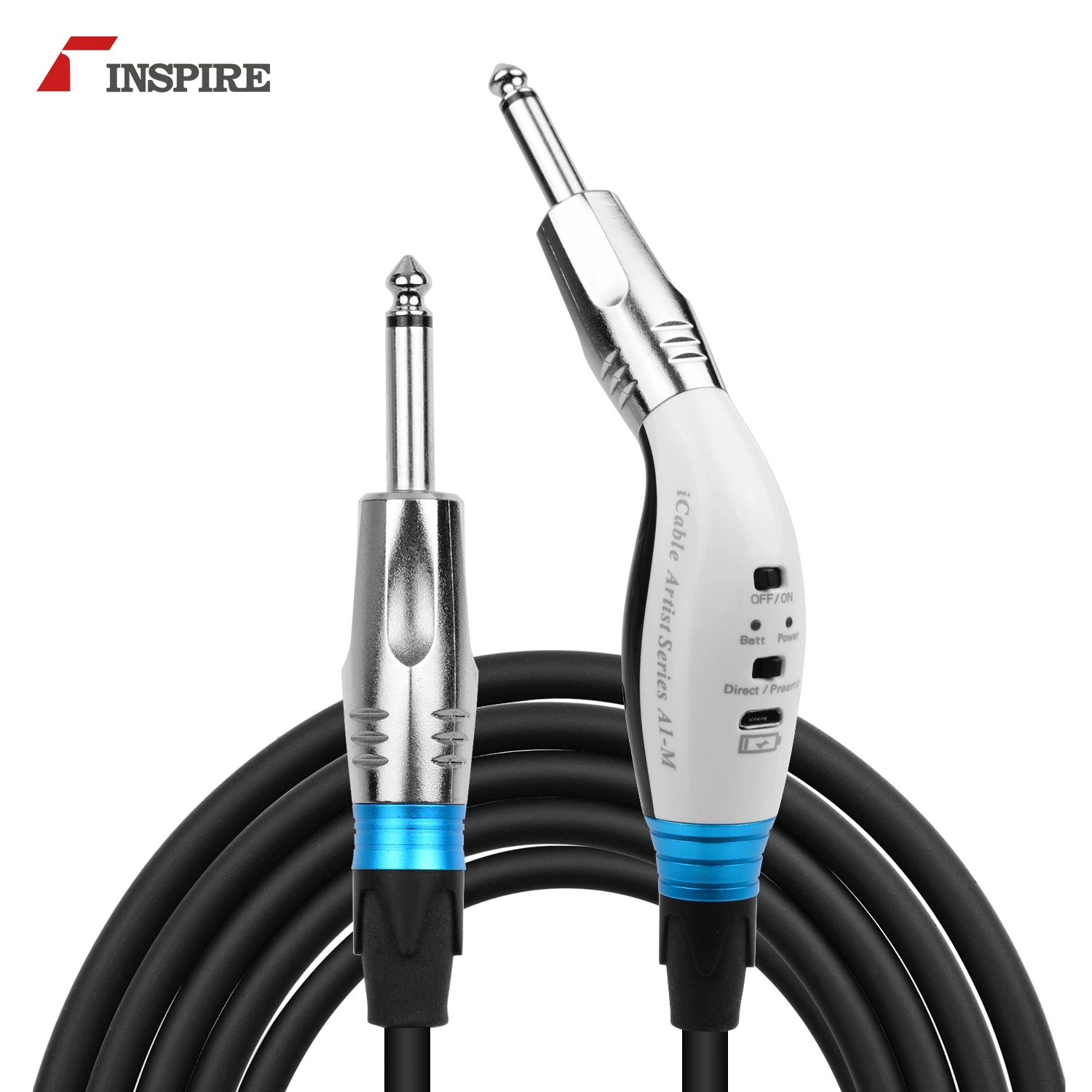 INSPIRE A1-M HiFi Guitar Cable Musical Instrument Cord Audio Cable Direct/Preamp Modes 1/4 Inch 6.35mm Straight TS Plugs PVC
INSPIRE A1-M HiFi Guitar Cable Musical Instrument Cord Audio Cable Direct/Preamp Modes 1/4 Inch 6.35mm Straight TS Plugs PVC