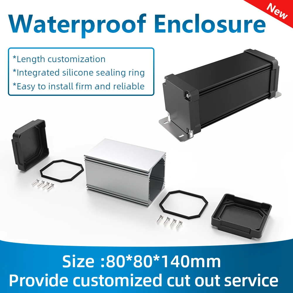 Customized Anodized Waterproof Lifepo4 Battery Box Enclosure for Electronic Pcb Box M02 80*80mm Support Samples
Customized Anodized Waterproof Lifepo4 Battery Box Enclosure for Electronic Pcb Box M02 80*80mm Support Samples