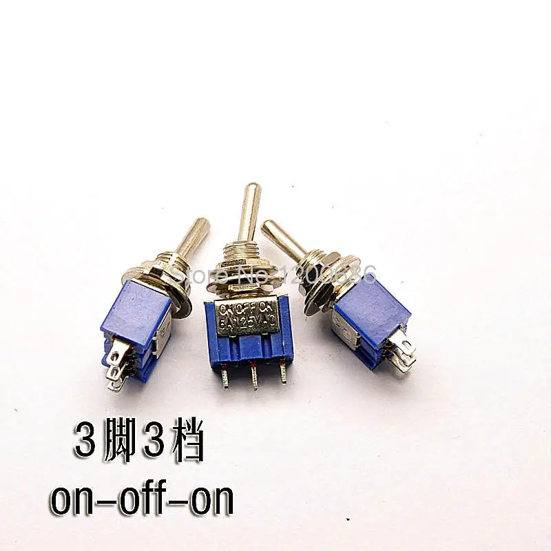 Toggle switch Toggle switch MTS103 3A / 250V 6A / 125V single joint 3 feet 3 files
Toggle switch Toggle switch MTS103 3A / 250V 6A / 125V single joint 3 feet 3 files