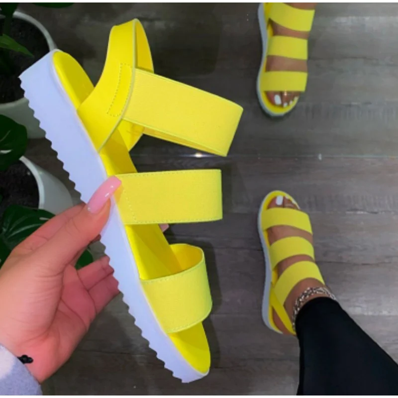 Women Sandals Summer Shoes Casual Slip on Ladies Flats Woman Fashion Platform Candy Color Plus Size New Footwear Female Shoe
Women Sandals Summer Shoes Casual Slip on Ladies Flats Woman Fashion Platform Candy Color Plus Size New Footwear Female Shoe