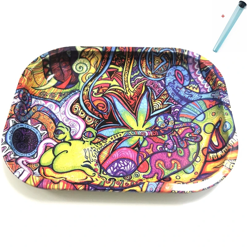 Cartoon Rolling Tray 18*14CM Tobacco Rolling Tray Metal Cigarette Smoking Tray Herb Tobacco Tinplate Plate Grinder Tools
Cartoon Rolling Tray 18*14CM Tobacco Rolling Tray Metal Cigarette Smoking Tray Herb Tobacco Tinplate Plate Grinder Tools