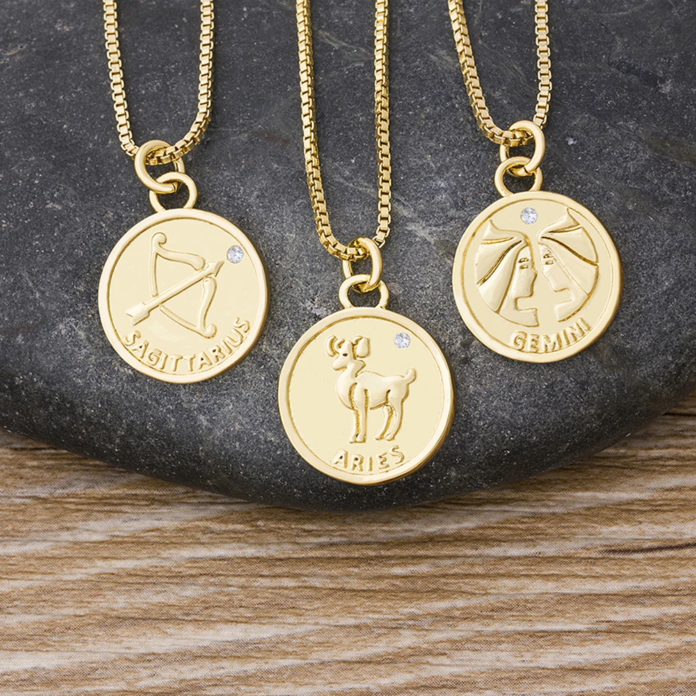 AIBEF Fashion 12 Constellation Pendant Necklaces Crystal Charm Gold Choker CZ Necklace for Women Birthday Party Classic Jewelry
AIBEF Fashion 12 Constellation Pendant Necklaces Crystal Charm Gold Choker CZ Necklace for Women Birthday Party Classic Jewelry