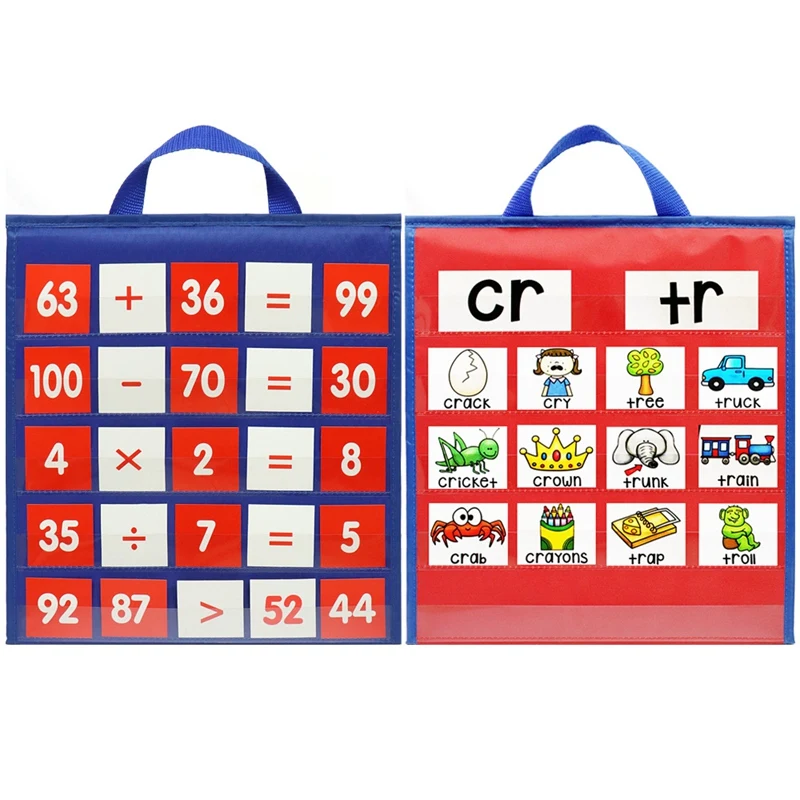 Double-Sided Self-Standing Foldable Kids Desktop Tabletop Pocket Chart Classroom Home Teaching Children Educational Tool
Double-Sided Self-Standing Foldable Kids Desktop Tabletop Pocket Chart Classroom Home Teaching Children Educational Tool