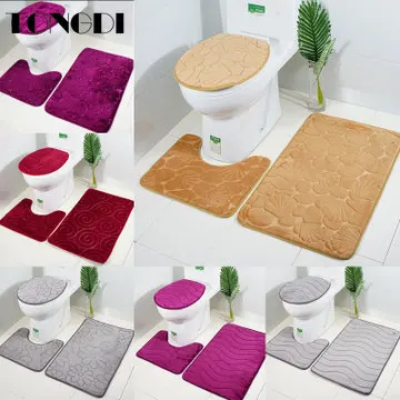TONGDI Bathroom Carpet Toilet Set Decorative Pattern Coral Velvet Soft Shower Elastic Absorbent Sop Non-slip Mats Decoration For
TONGDI Bathroom Carpet Toilet Set Decorative Pattern Coral Velvet Soft Shower Elastic Absorbent Sop Non-slip Mats Decoration For
