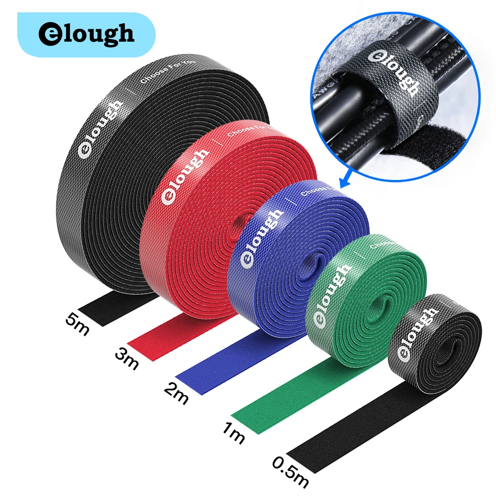 Elough Cable Organizer USB Cable Winder Management Nylon USB Charger Protector Mouse Cable Tie Magic Tape Color Wire Clip
Elough Cable Organizer USB Cable Winder Management Nylon USB Charger Protector Mouse Cable Tie Magic Tape Color Wire Clip